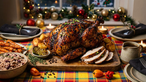 Jerk Turkey: The Christmas Bird, Marinated Overnight and Roasted Golden
