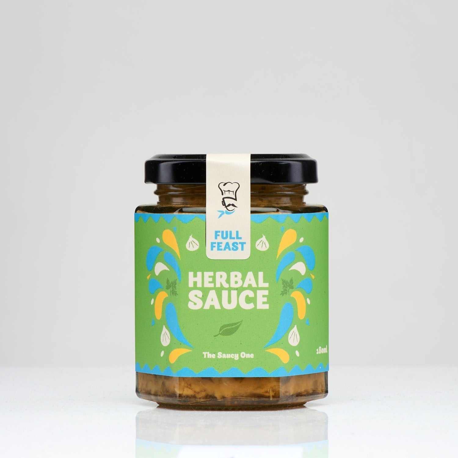 Full Feast Fresh Herbal Sauce — herb sauce UK — close-up
