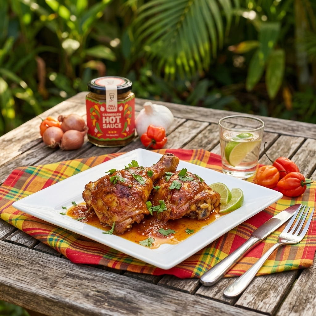 Caribbean Chicken in Hot Sauce: My Mother's Recipe From Guadeloupe