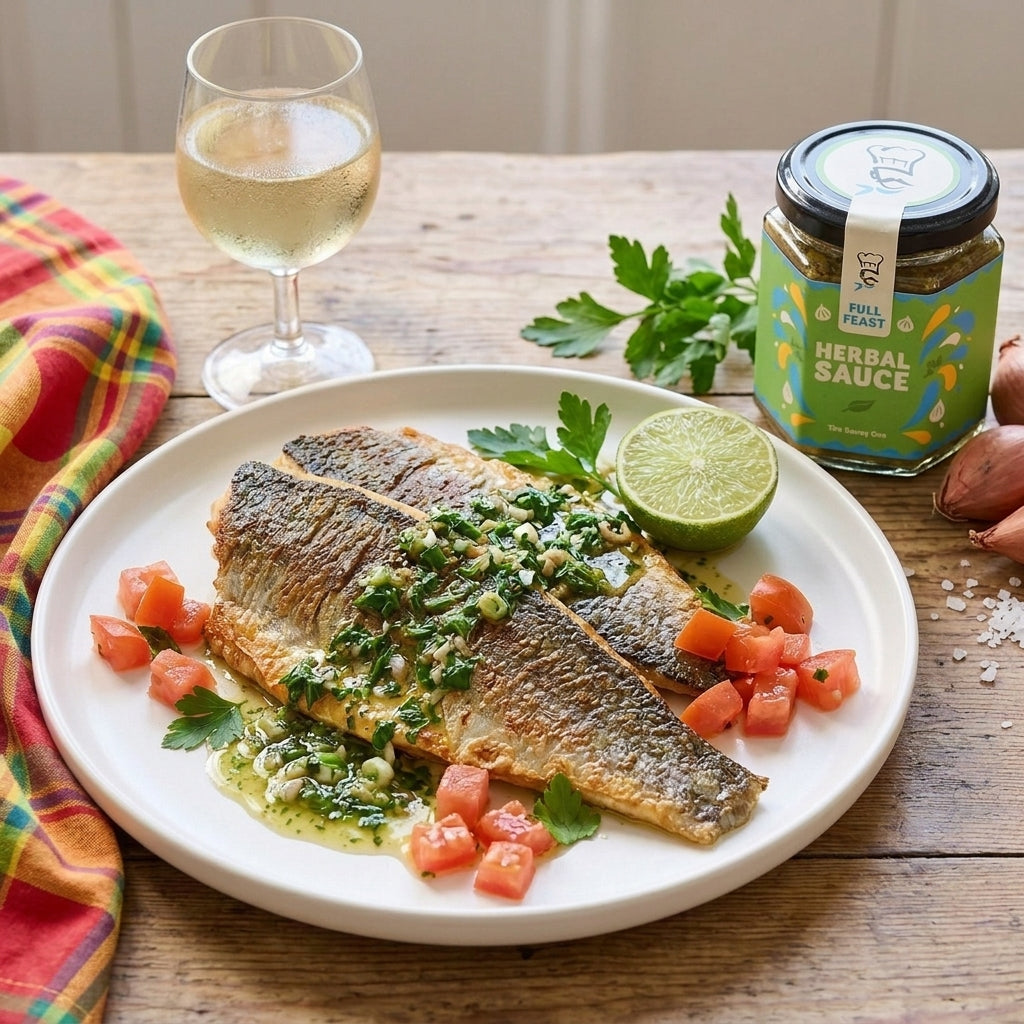 Caribbean Sauce for Fish: Pan-Fried Sea Bass in 15 Minutes, the Way My Mother Made It