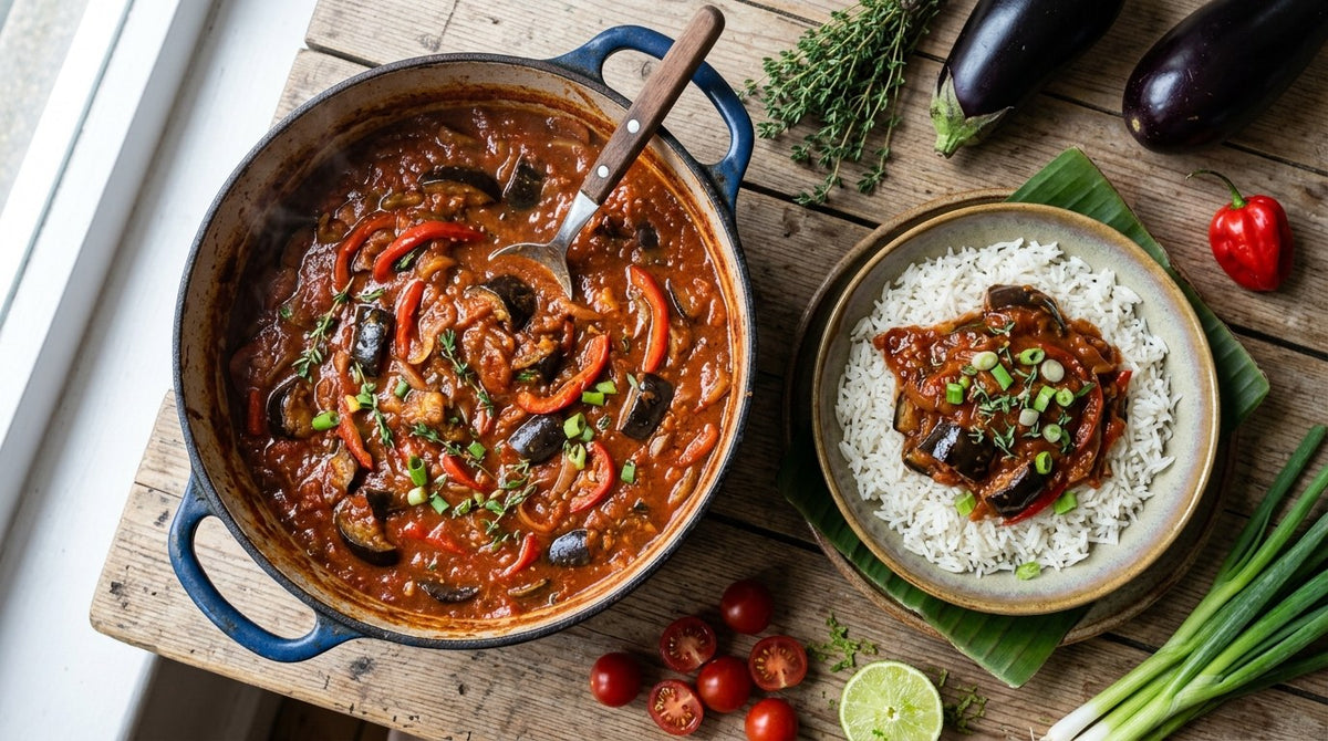 Caribbean Aubergine Stew: My Mother's Friday Pot From Guadeloupe