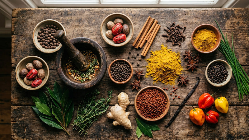 Caribbean Spices: The Warm, the Hot and the Green, From a Guadeloupe Kitchen