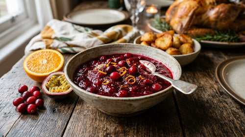 Cranberry Sauce: Fresh Orange, Passion Fruit and Fifteen Minutes on the Hob