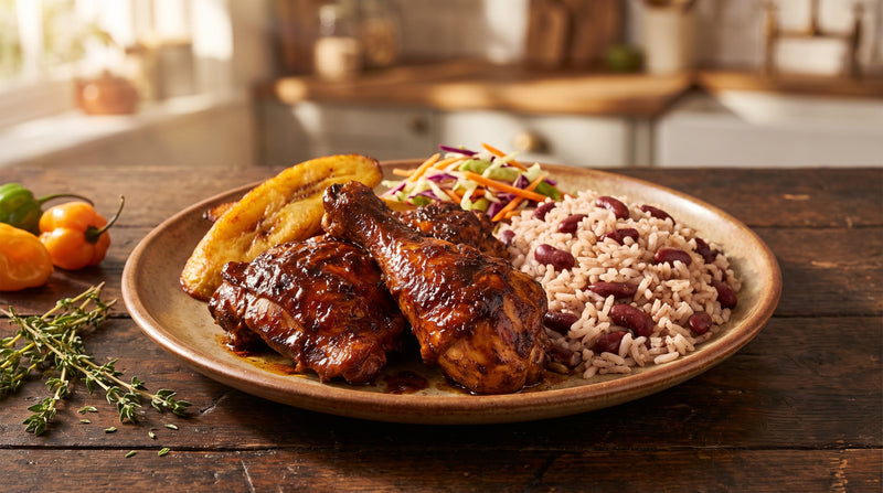 Jerk Chicken, Rice and Peas: My Sunday Plate, Slow and Full of Fire