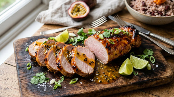Passion Fruit Pork Tenderloin: Seared Gold, Glazed Sticky, On the Table in 40 Minutes