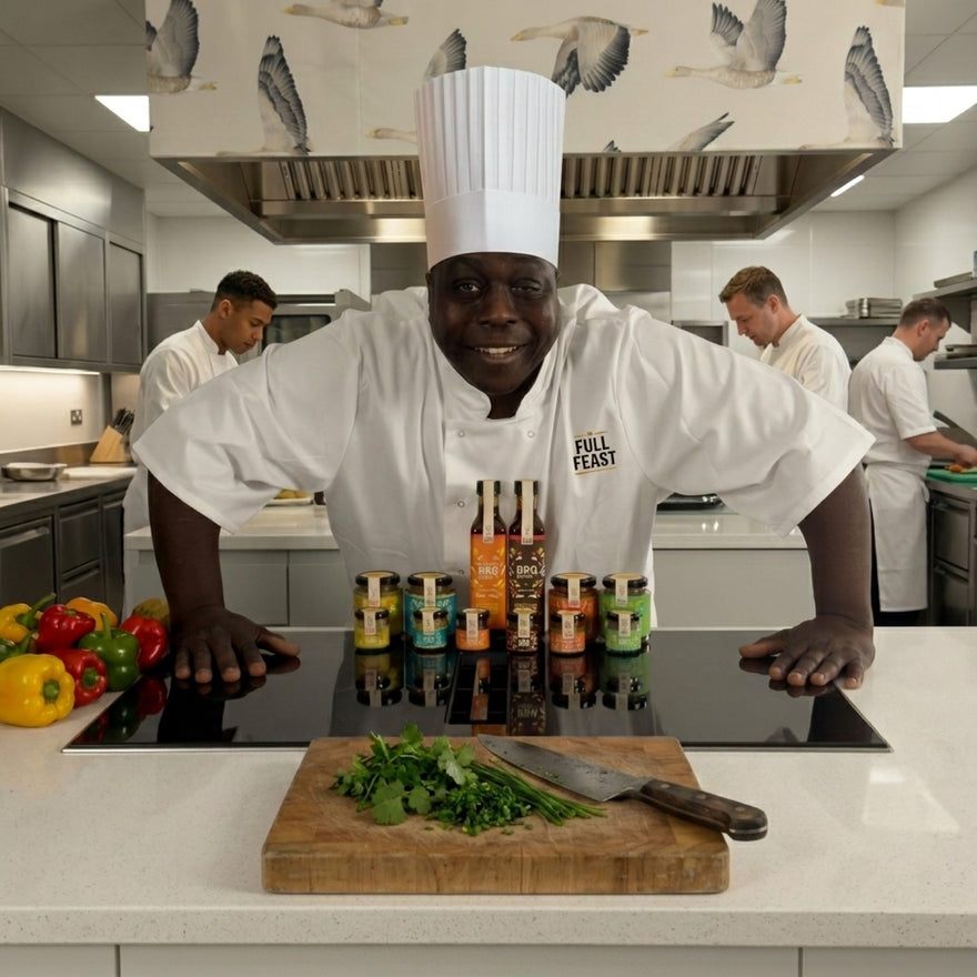 Jean-Philippe — JP, chef and founder of Full Feast Caribbean sauces, born in Guadeloupe French Caribbean