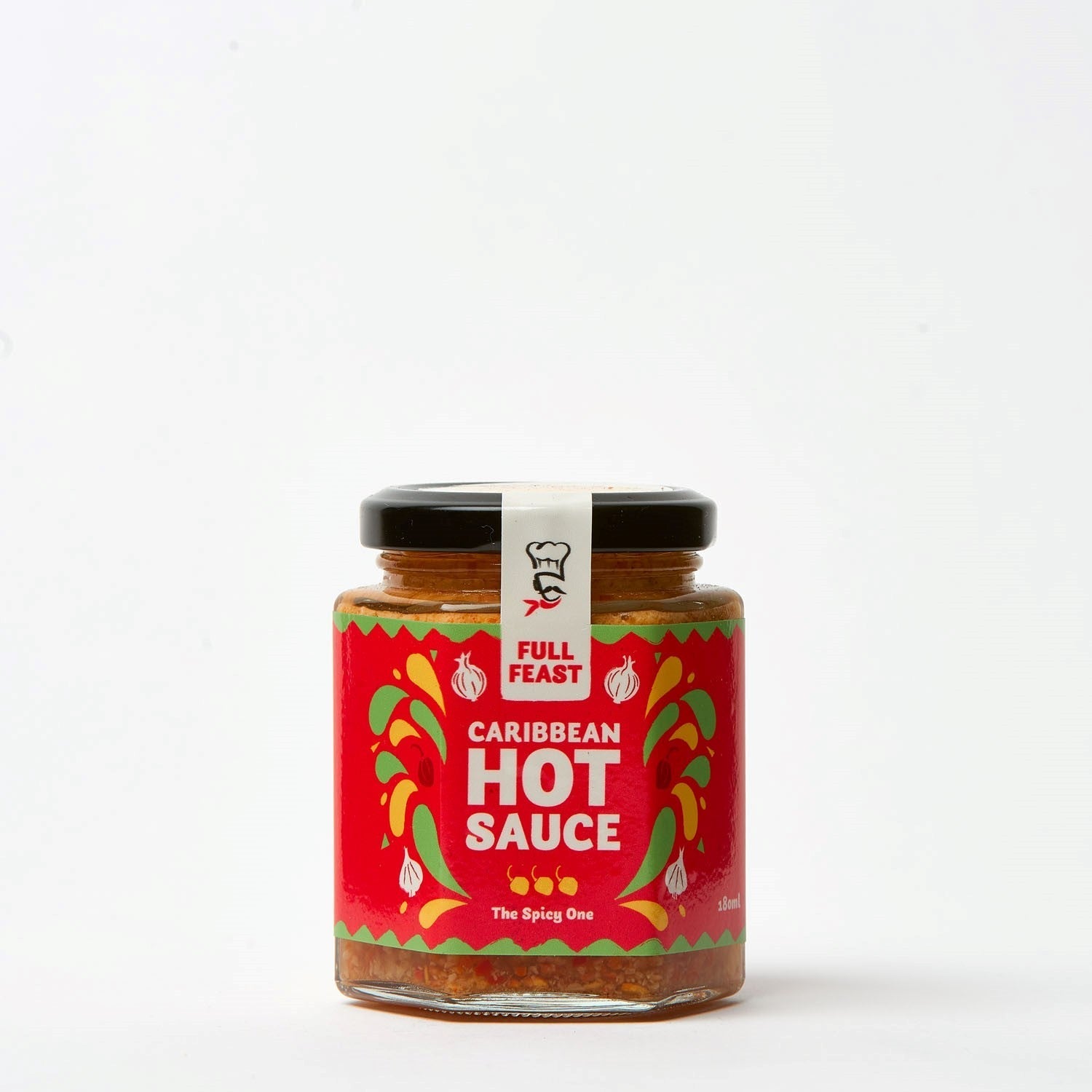 Full Feast Caribbean Hot Sauce — buy online UK — serving suggestion