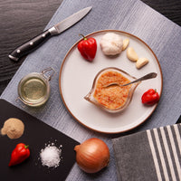 Full Feast Spicy Discovery Trio — hot sauce gift set with three Caribbean sauces — texture and consistency