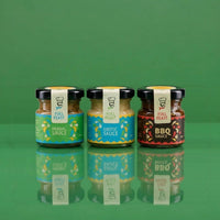 Fruity & Herby Discovery Trio: Herbal, Exotic and BBQ sauces in 45g jars